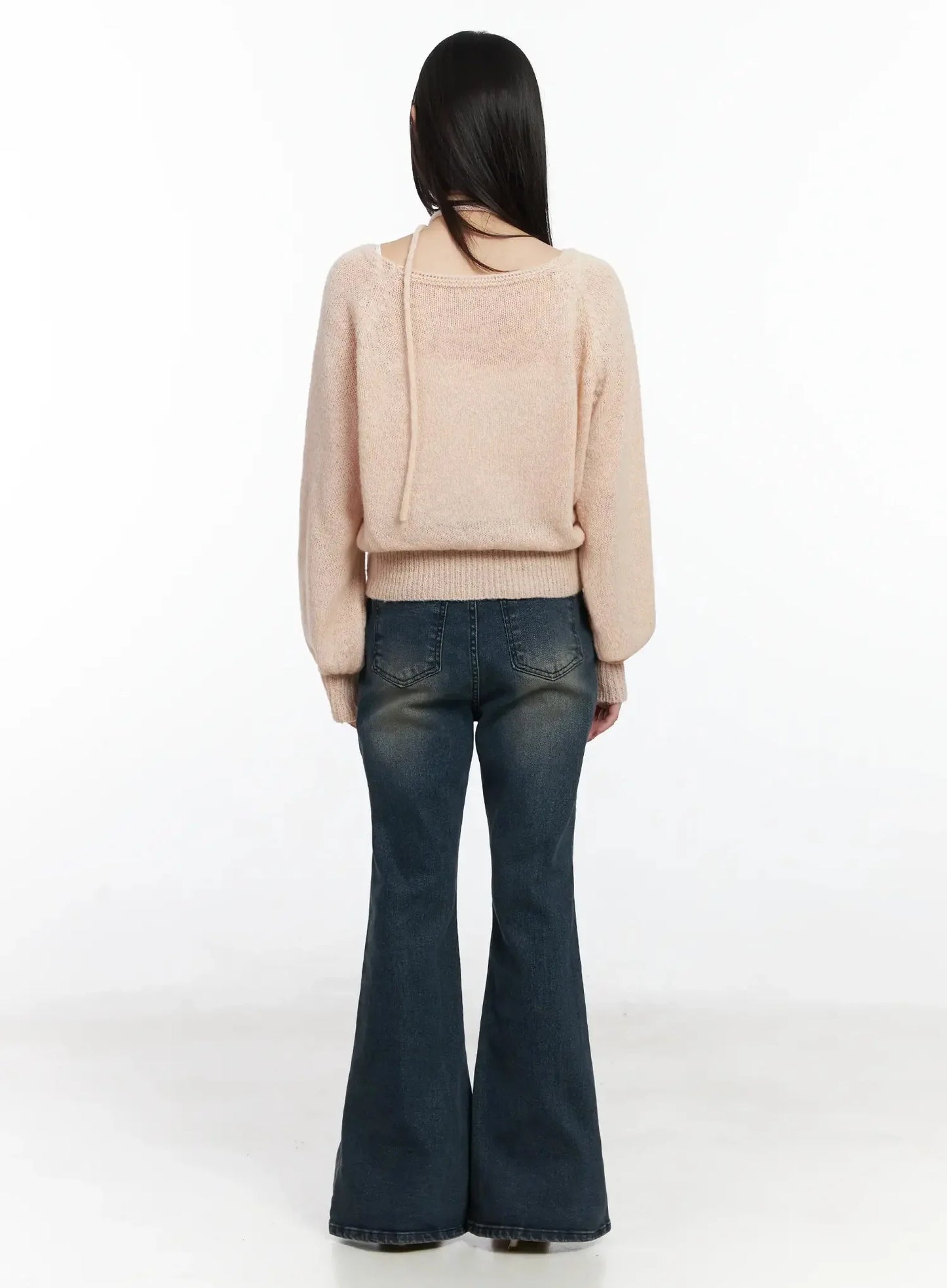 Chic Off-Shoulder Knit Sweater and Thin Scarf Set F517