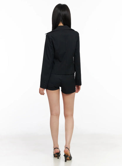 Chic Striped Tailored Blazer Jacket CM517