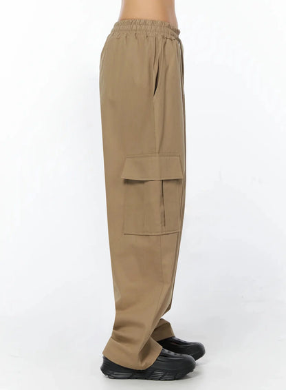 Casual Wide Leg Cargo Pants IU509