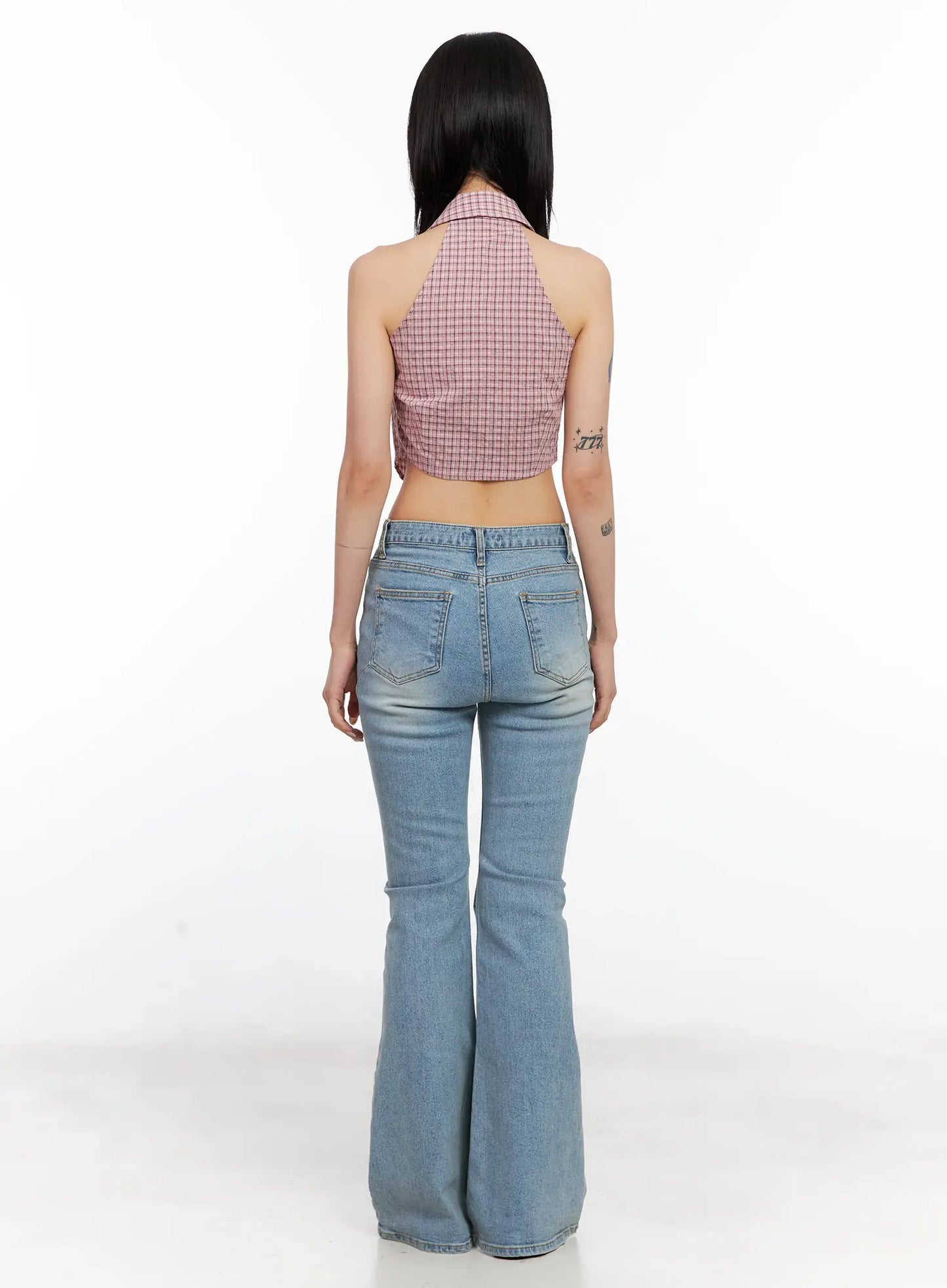 Byeol Washed Flare Denim Jeans CL525