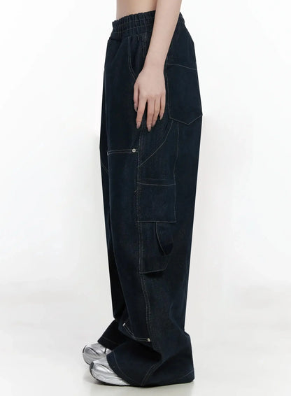 Ashlyn Carpenter Wide-Leg Jeans IJ528