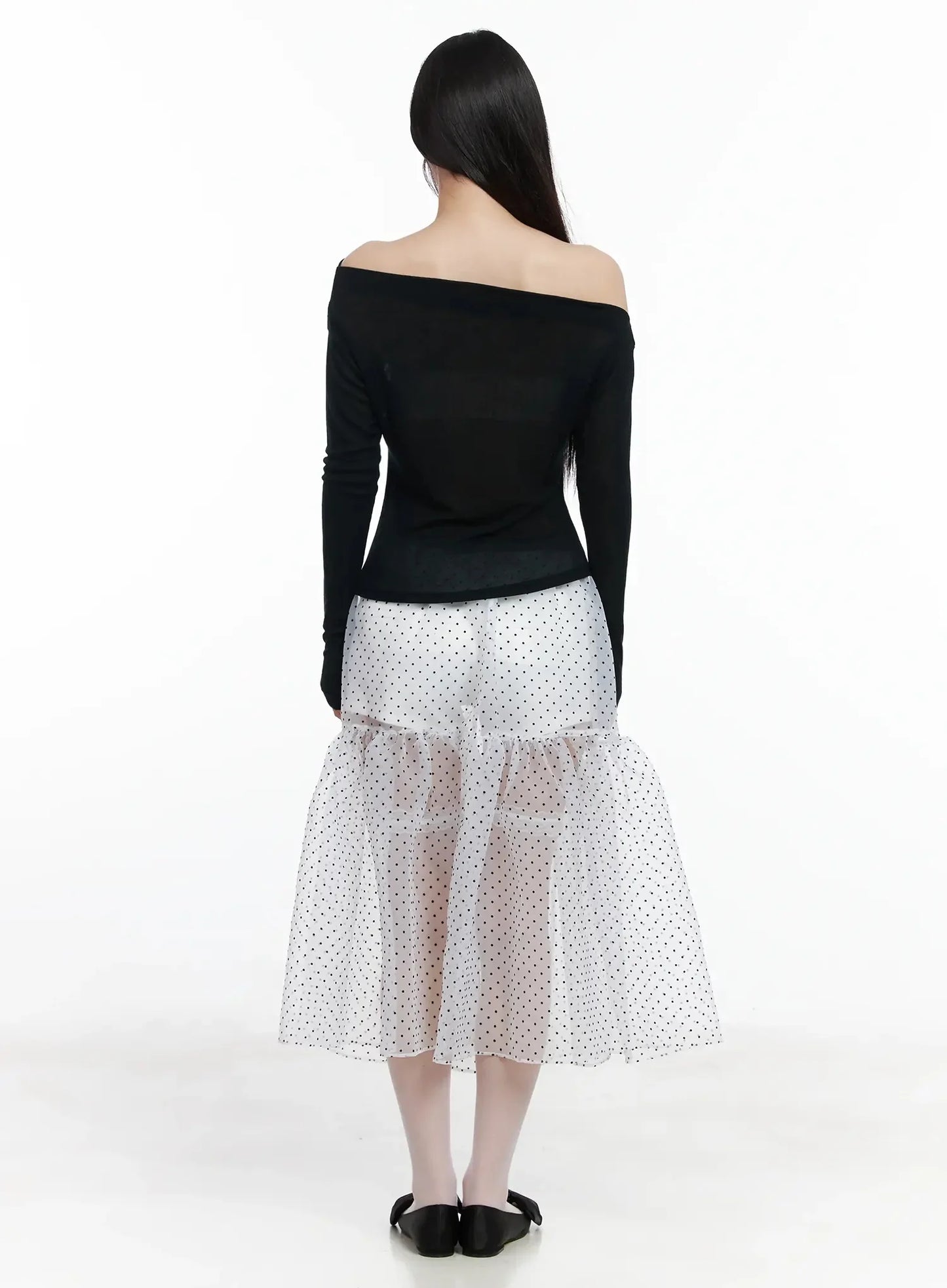 Asymmetrical Off-Shoulder Top IM504