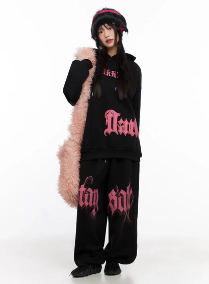 Bold Graphic Sweatpants IN503