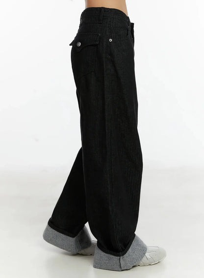 Amyra Baggy Striped Jeans ID525