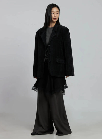 Classic Velvet Oversized Blazer IM520
