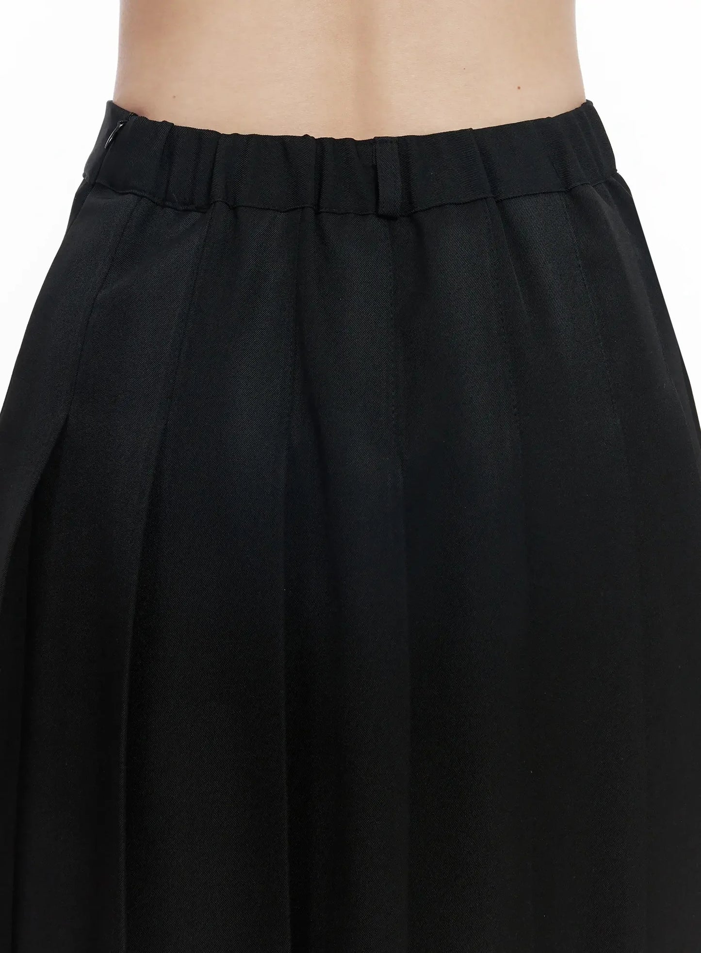 Basic Pleated Midi Skirt IF502