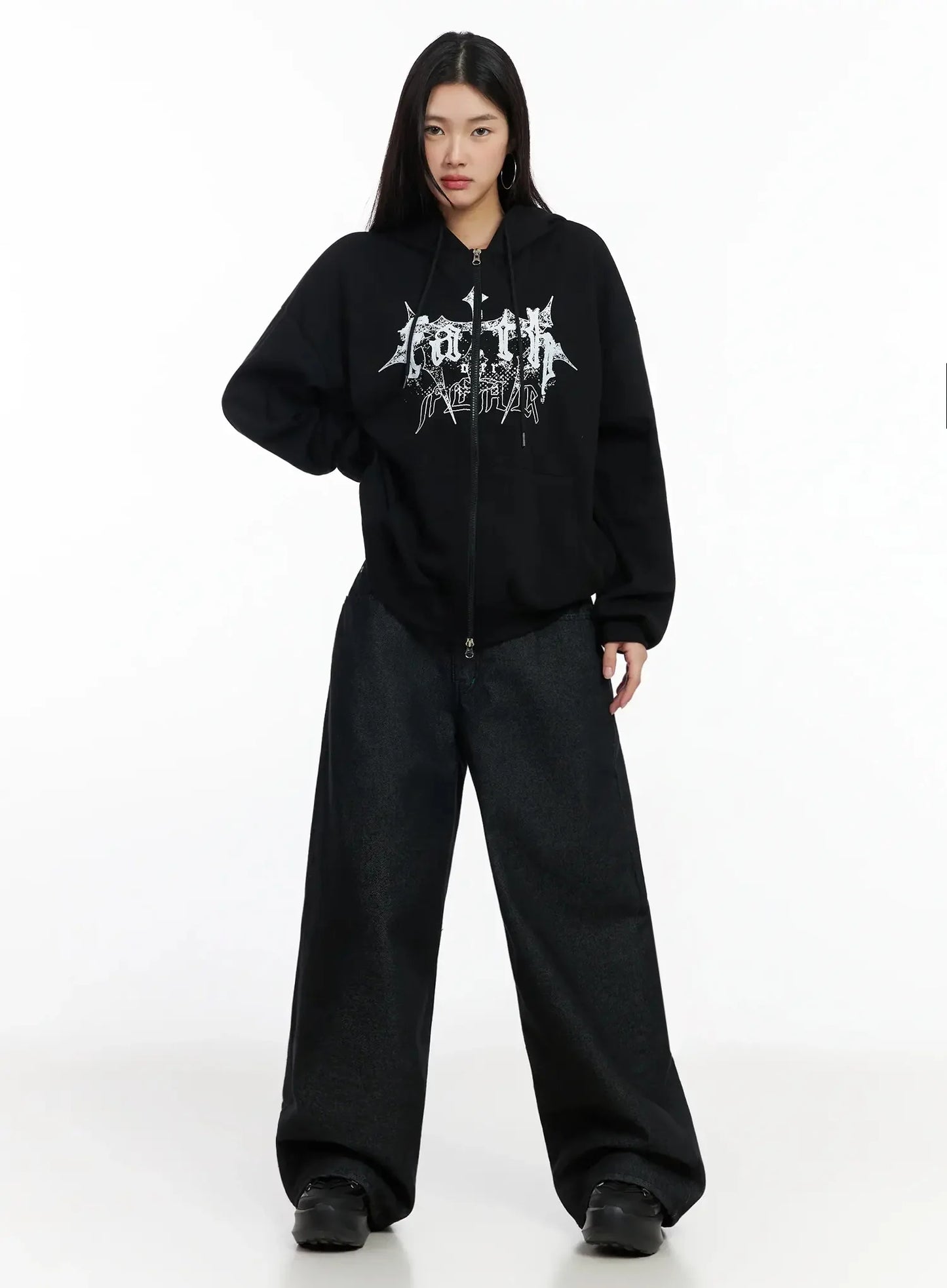 Ayah Casual Wide Leg Jeans IM530