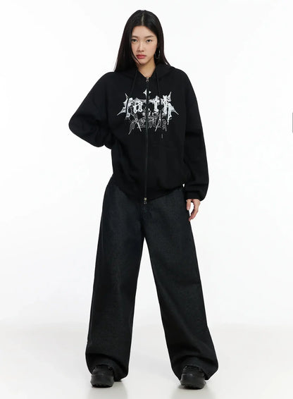 Ayah Casual Wide Leg Jeans IM530