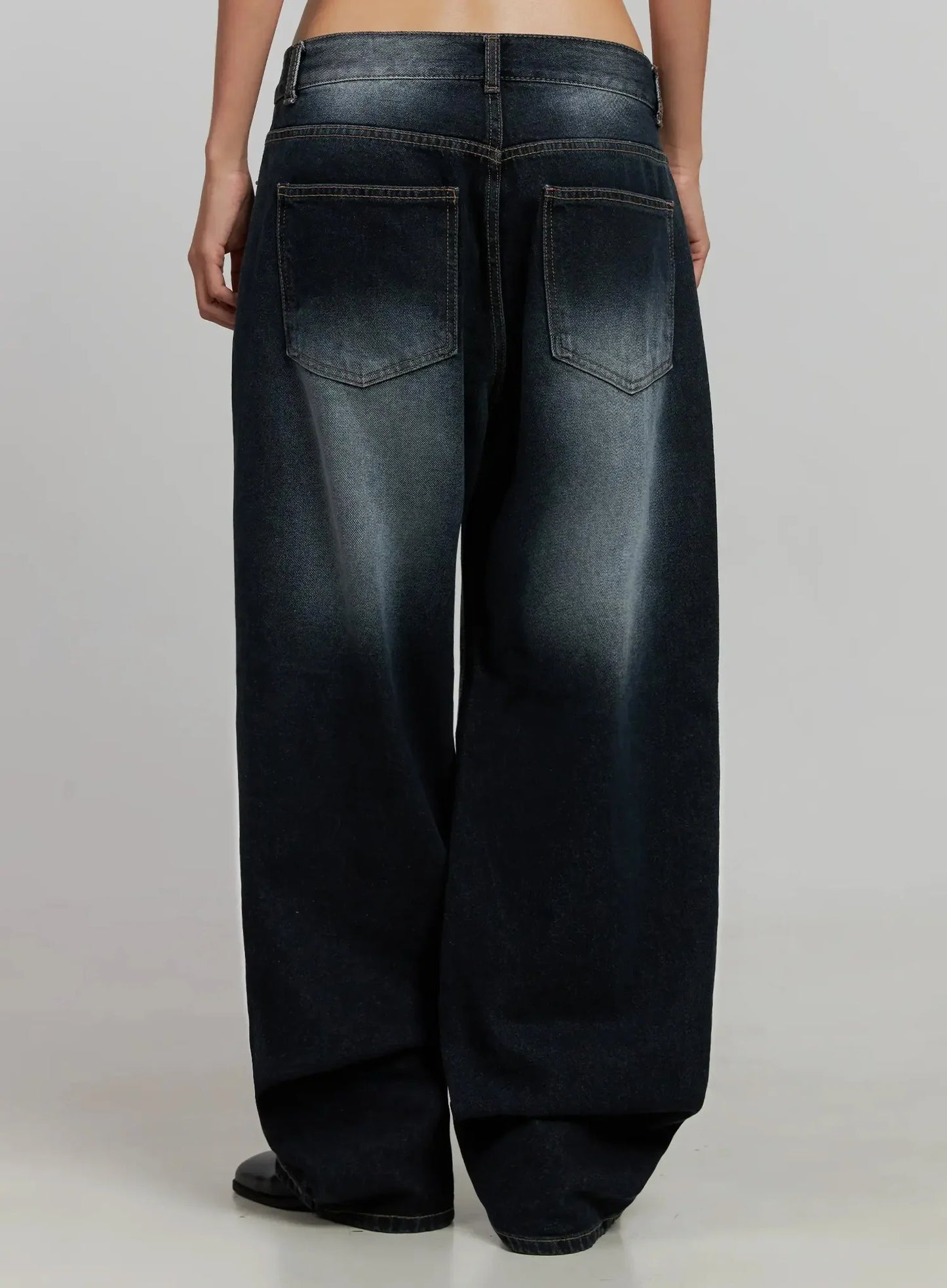 Chaya Washed Wide Jeans IJ505