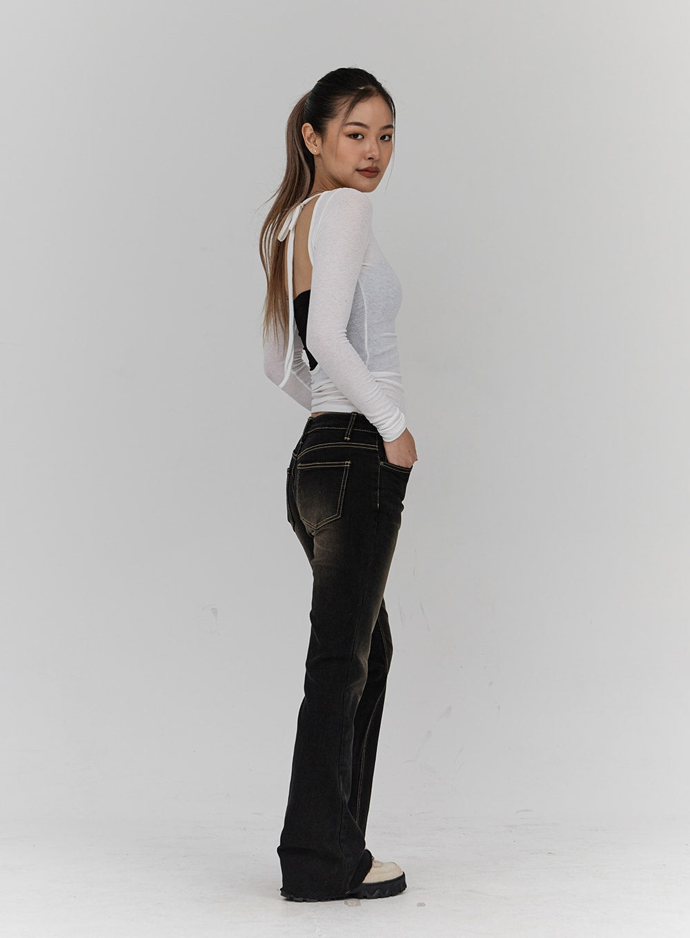 Bootcut Denim Pants CN18
