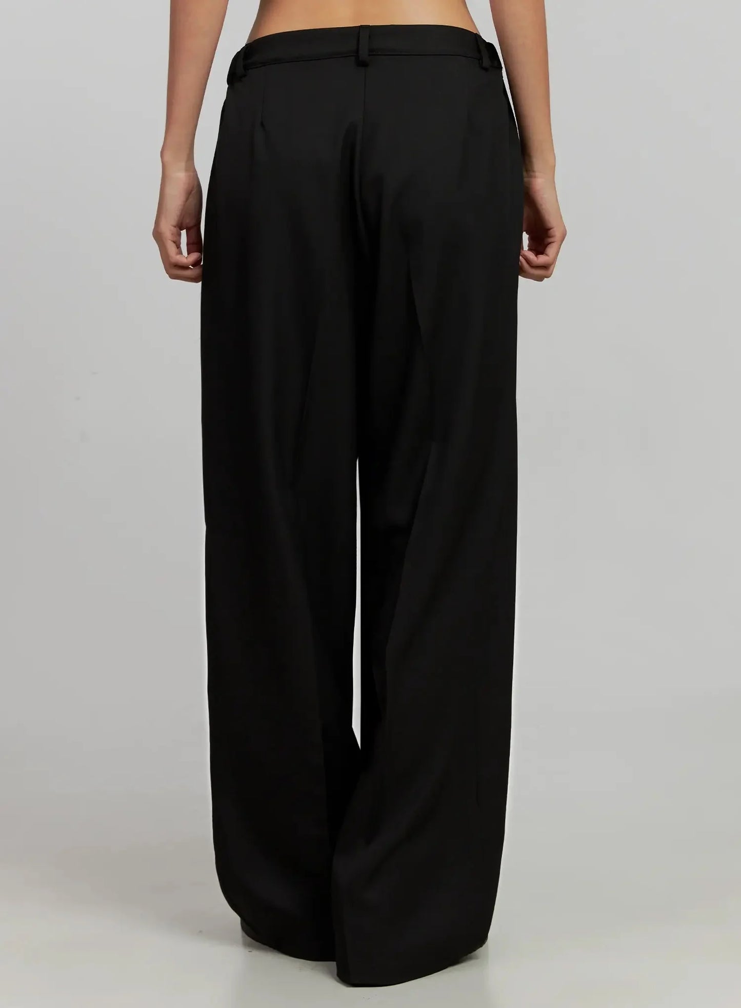 Black Oversized Slacks IJ505