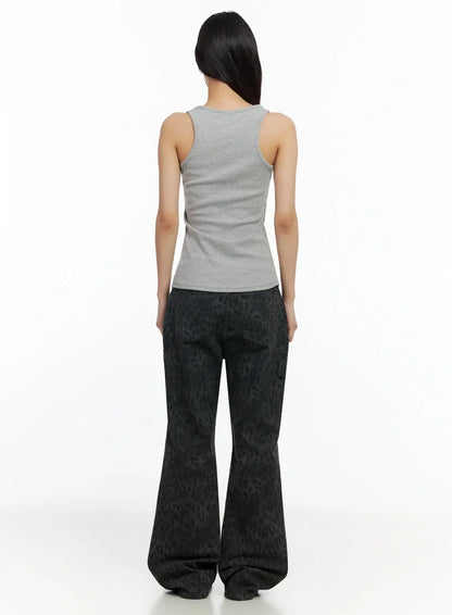 Casual Round Neck Tank Top IA508