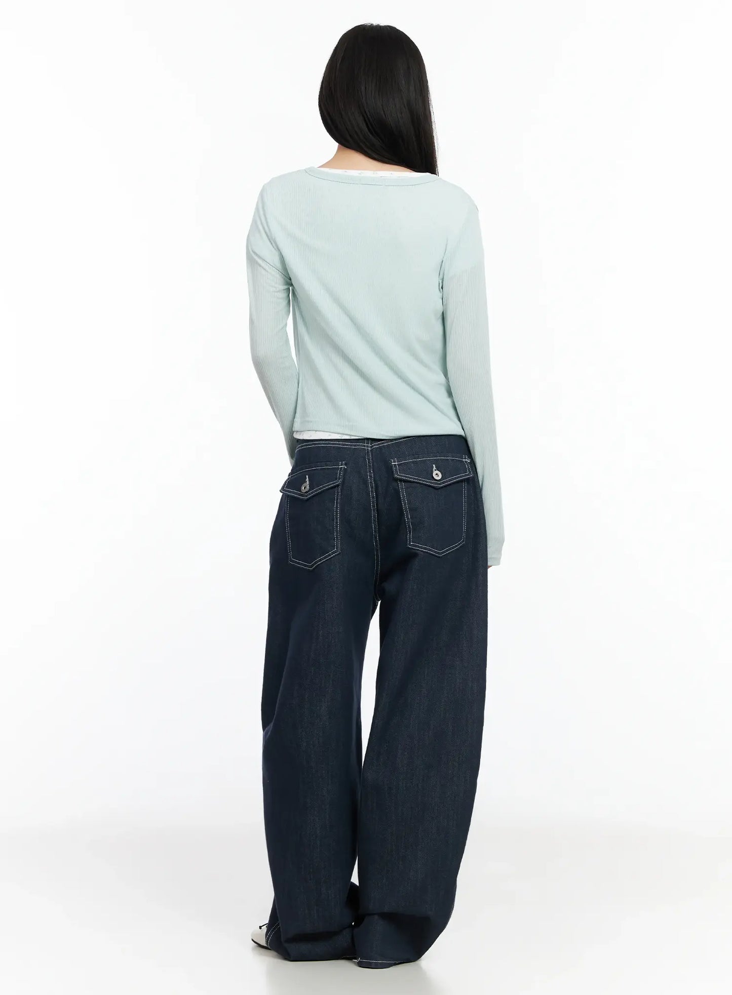 Alaya Semi-Balloon Denim Jeans IM524