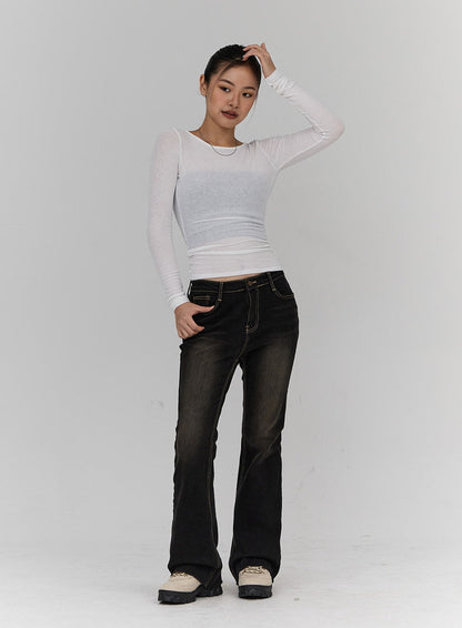 Bootcut Denim Pants CN18