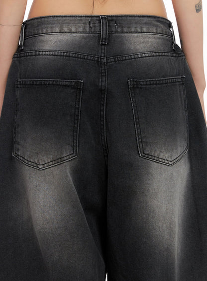 Ayra Dark Washed Baggy Jeans IS508