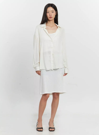 Classic Long-Sleeve Button-Up IL528