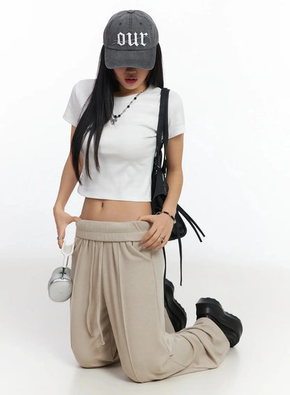 Casual Wide-Leg Sweatpants IA507