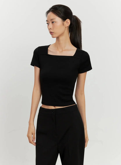 Classic Square-Neck Top IL528