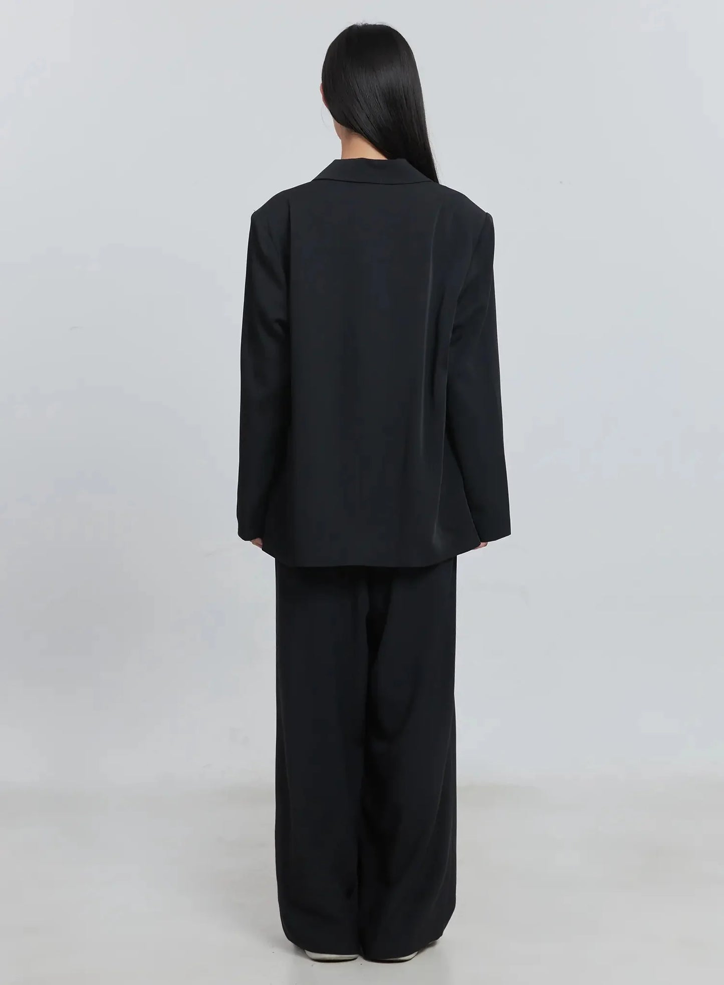 Classic Oversized Blazer (Black) IU512