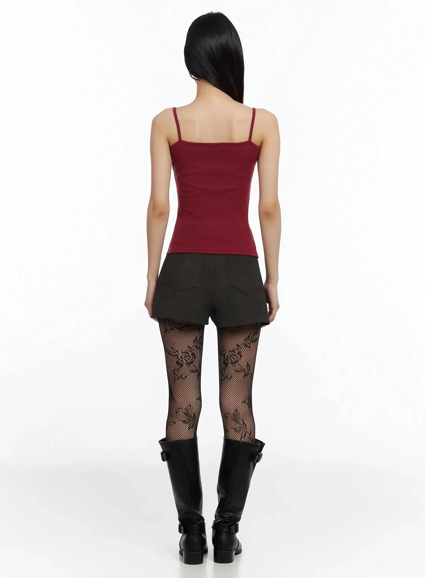 Basic Stretchy Ribbed Tank Top IM530