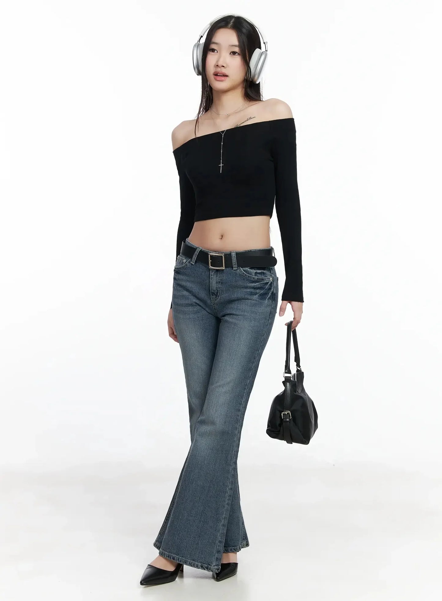 Amaris Low-Rise Bootcut Flared Jeans IM503