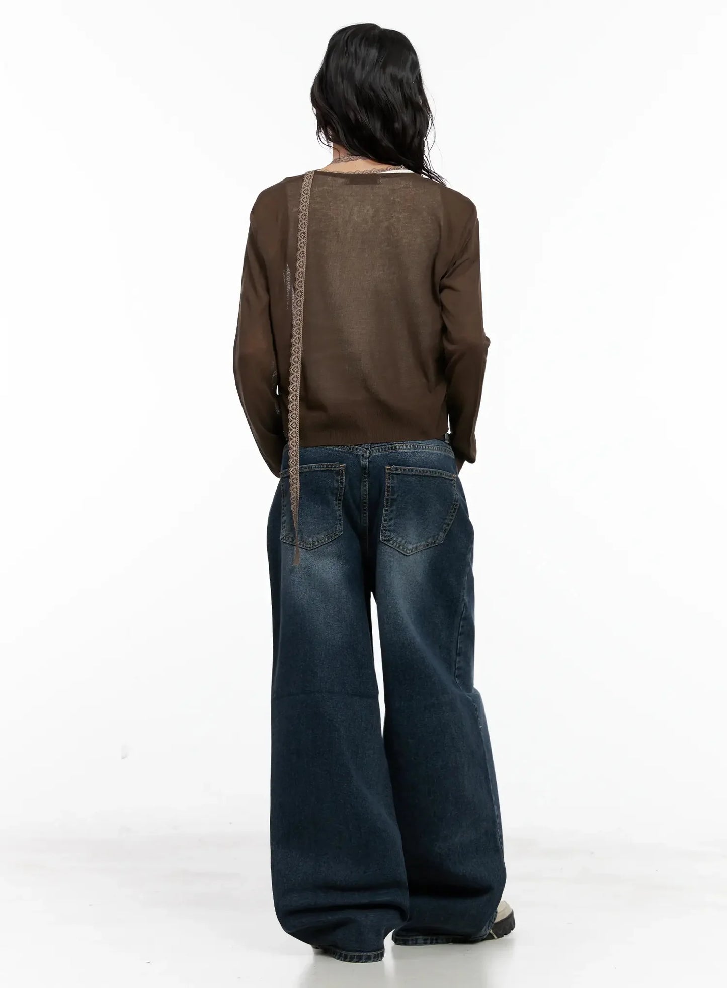 Brown Sheer Cardigan IL531