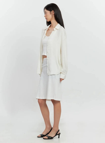 Classic Long-Sleeve Button-Up IL528