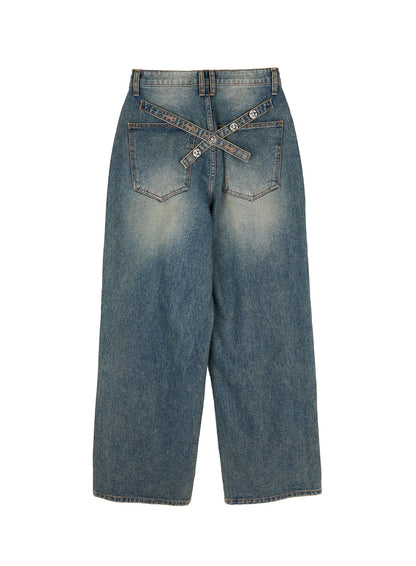 Brit Relaxed Fit Wide Leg Jeans CY512