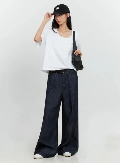 Basic U-Neck T-Shirt IL528