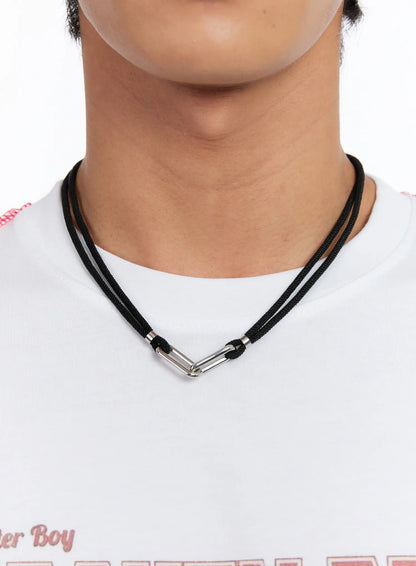 Bold Link Statement Chain Necklace IN528