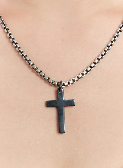 Classic Cross Pendant Necklace IN528