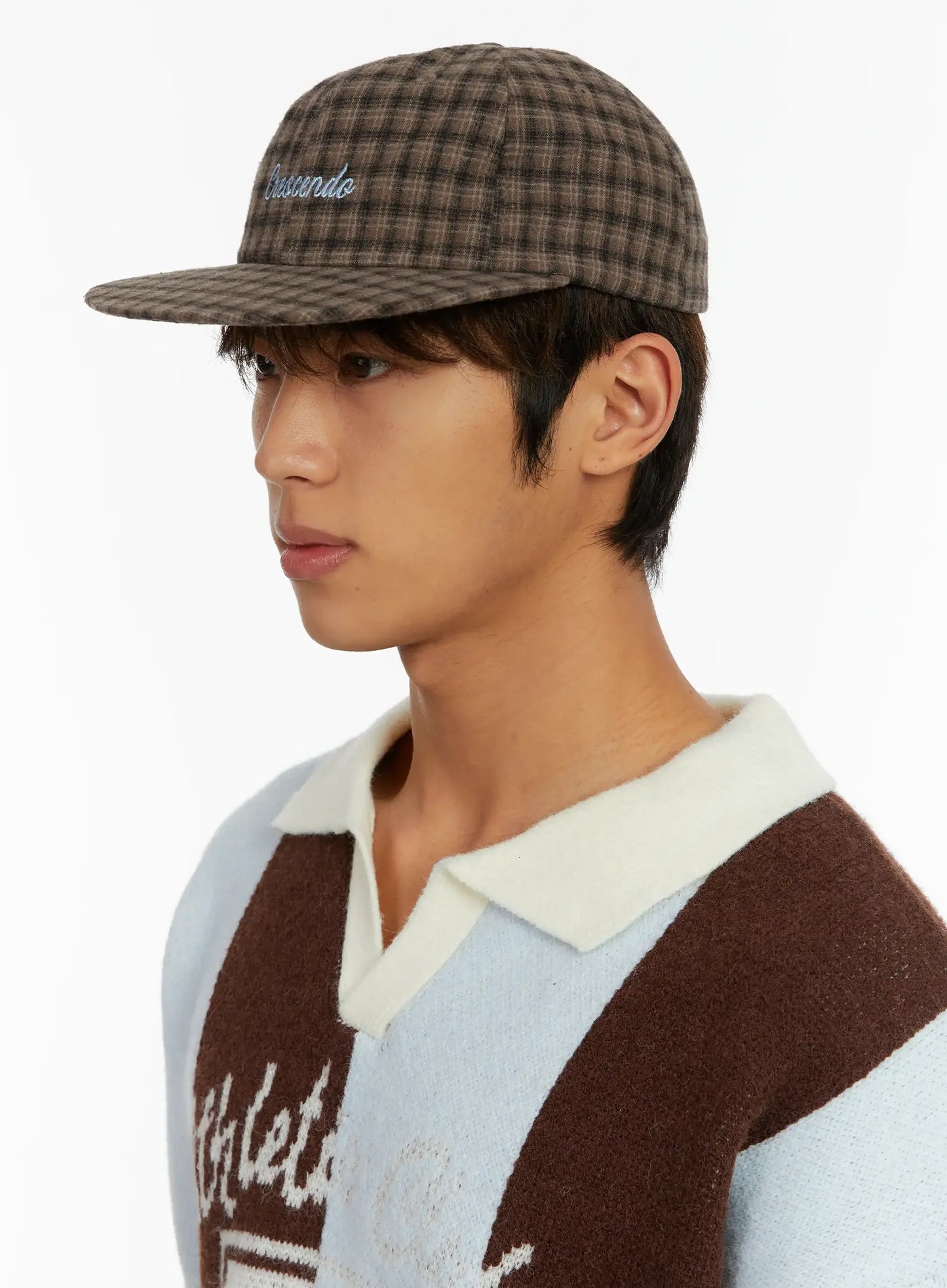 Checkered Street Style Camp Hat ID523