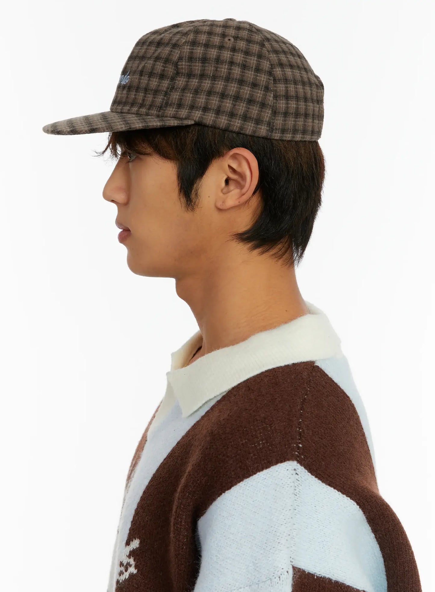 Checkered Street Style Camp Hat ID523