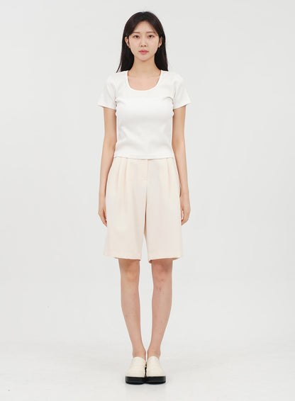 Basic Square Neck T-shirt OA13