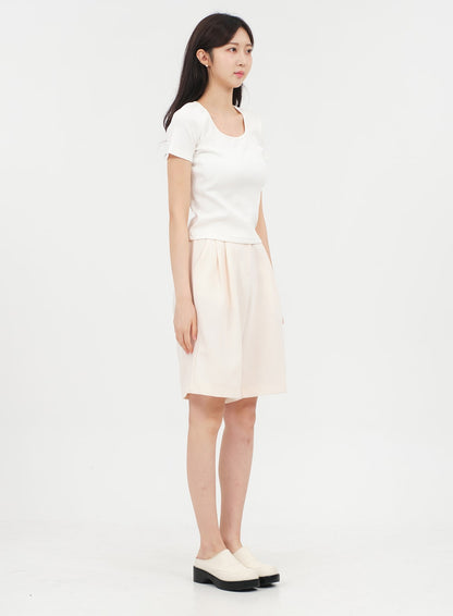 Basic Square Neck T-shirt OA13