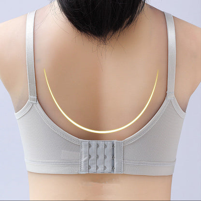 Nursing Bra Front Button Push Up Anti Sagging