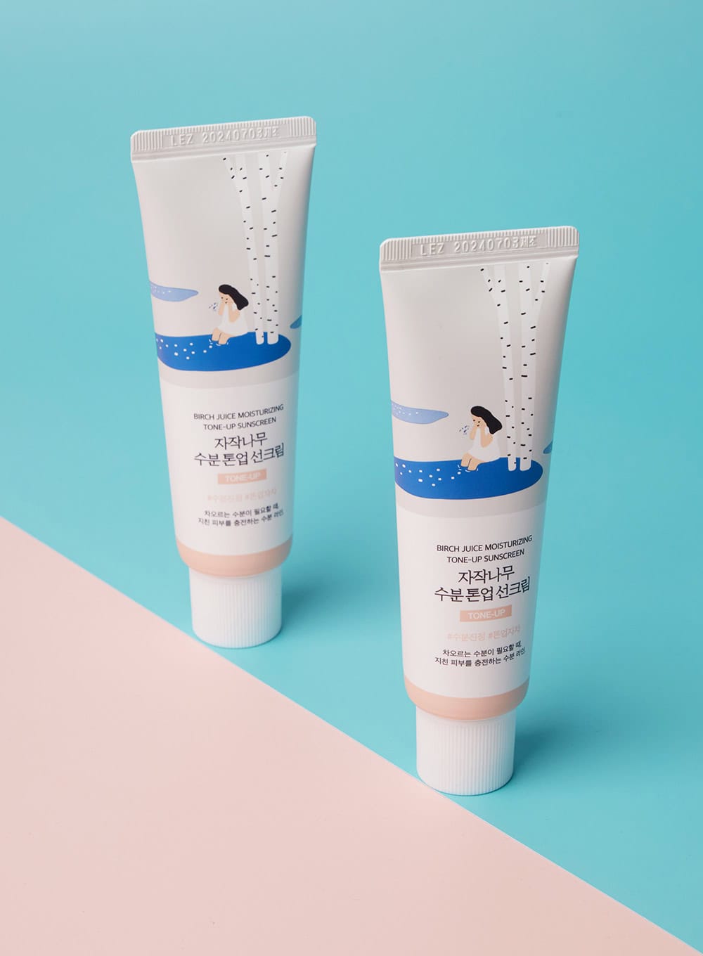 Birch Juice Moisturizing Tone Up Sun Cream SPF 50+, PA++++ Trio Set (50ml*3ea)