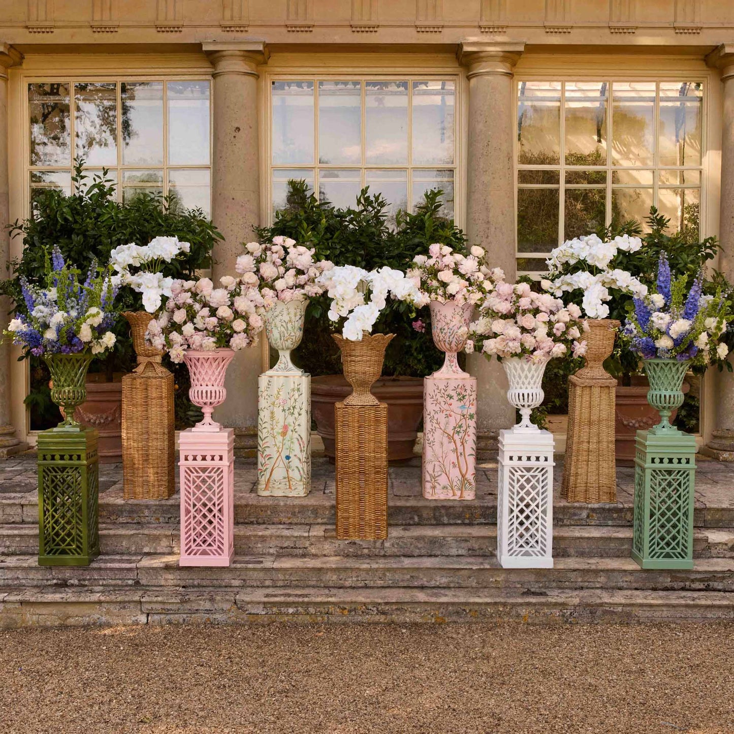 Adelaide White Lattice Urn