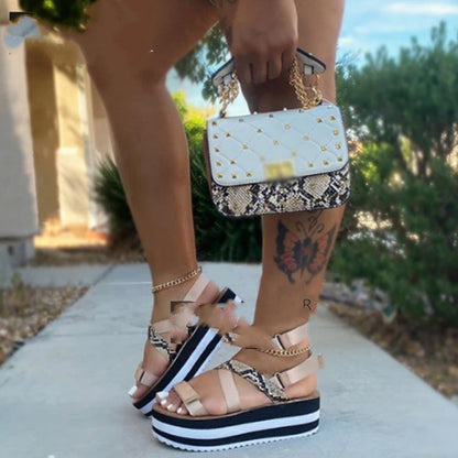 Thick soled sandals