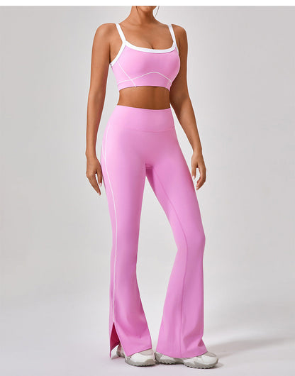 Women's Contrast Color Yoga Set