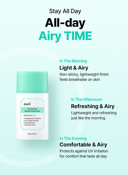 All-day Airy Mineral Sunscreen 1+1 Special set (35g * 2ea)