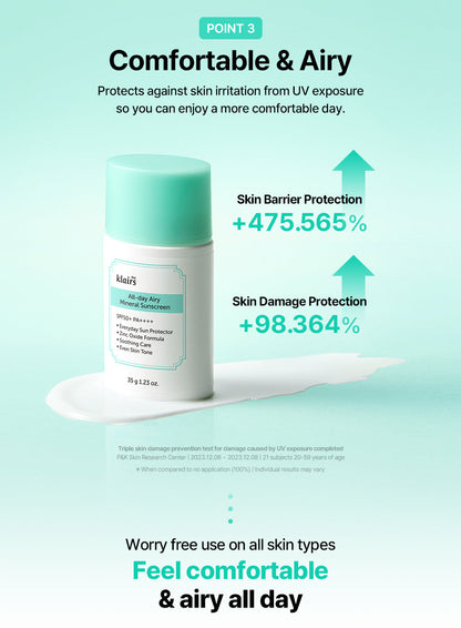 All-day Airy Mineral Sunscreen 1+1 Special set (35g * 2ea)