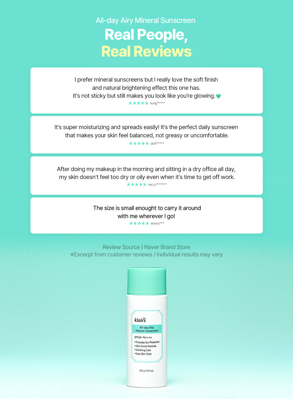 All-day Airy Mineral Sunscreen (60g)
