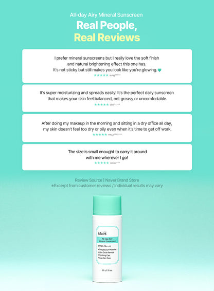 All-day Airy Mineral Sunscreen (60g)