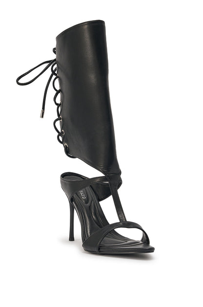 AKIRA GOLD BODHI BLACK SEXY GLADIATOR SANDAL