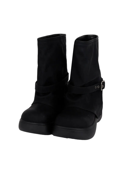 Chunky Platform Mid-Calf Boots IM503