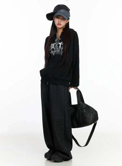 Ayah Casual Wide Leg Jeans IM530