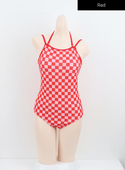 Check Pattern Bikini Set IU302