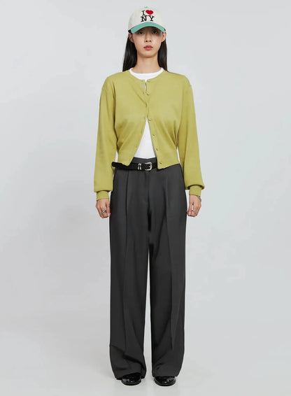 Casual Button-Up Cardigan IN507