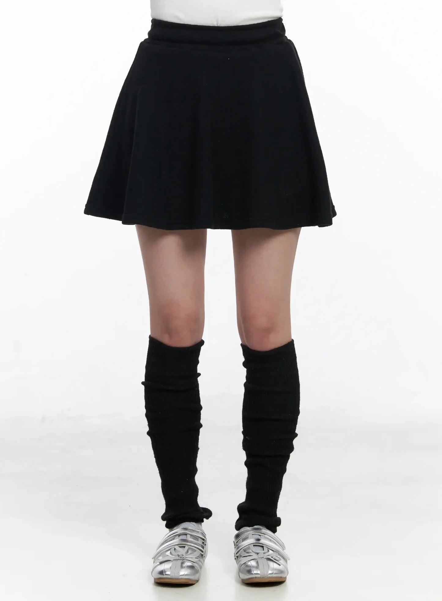 A-Line Fleece-Lined Mini Skirt IJ529